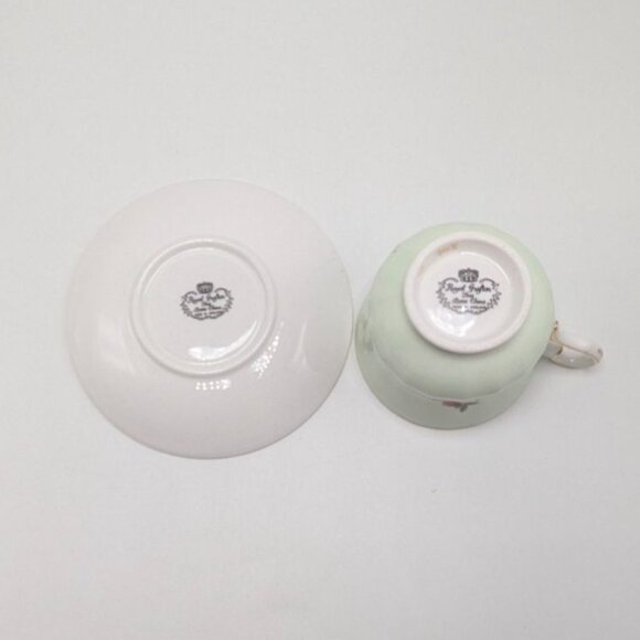 Royal Grafton AB Jones English Bone China Floral Teacup & Saucer - Picture 16 of 17